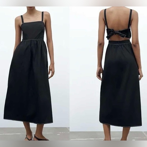 Zara Dresses & Skirts - Zara The Luiza Midi Dress Size L NWT
